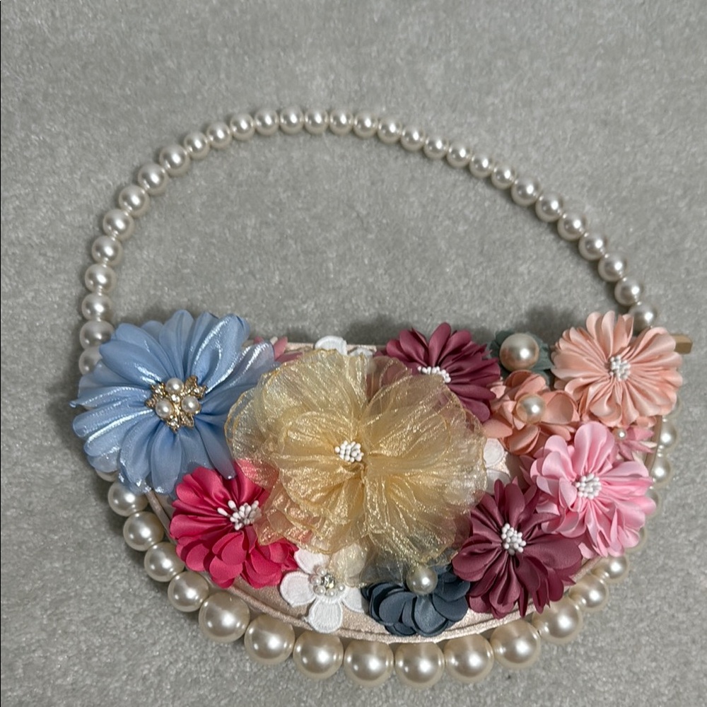 Floral Pearl Statement Necklace
